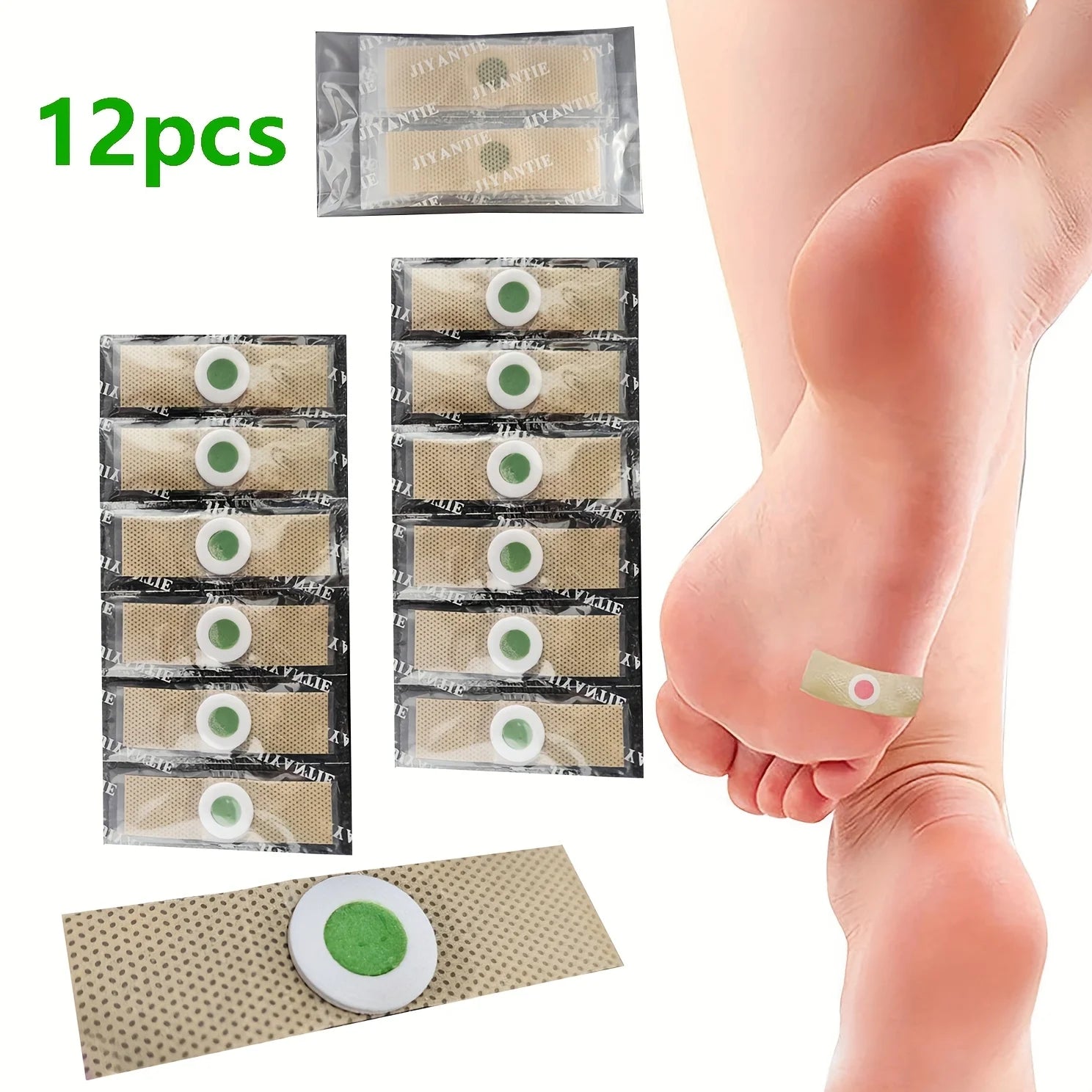 Foot Corn-callus Removal Clavus Paster Corn Pads Care Products Qme 12pcs light green