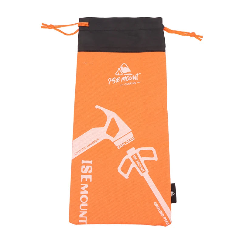 Oxford Cloth Tent Pegs Nails Storage Bag Portable Stake Bags Qme Orange