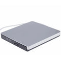 USB3.0 Mobile Optical Drive DVD Burner External Notebook Desktop Optical Drive Silver White, Black Optical Drive Qme Silver
