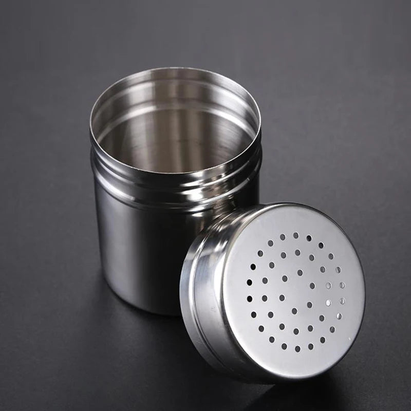 Multipurpose Stainless Steel Seasoning Jar Salt Sugar Bottle Kitchen Qme