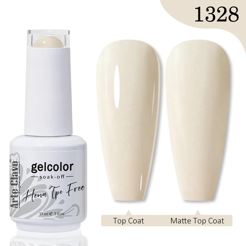 Arte Clavo Jelly Series Semi-transparent Light Pink Peach Gel Nail Qme 1328