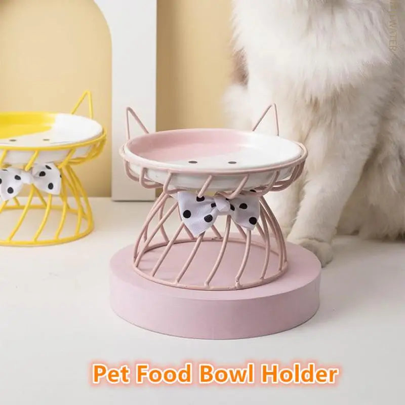 Cats Dogs Outdoor Feeding Drinking Accessories Doggie Cat Stand Bowl Qme