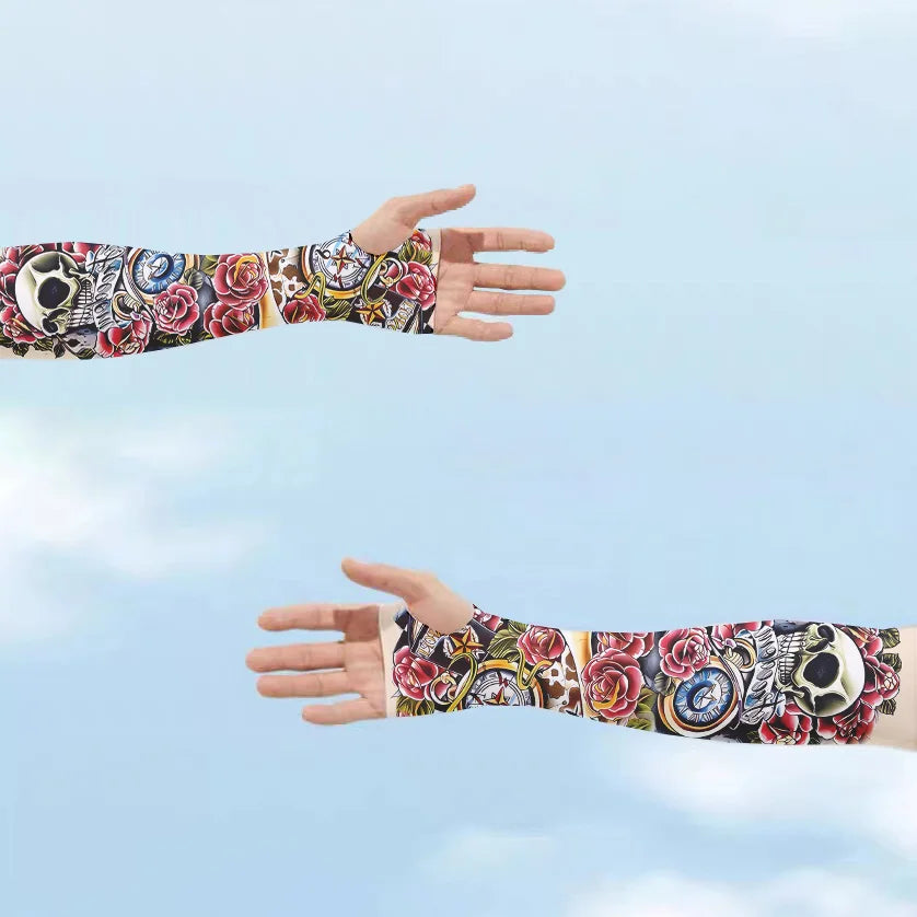 Summer Sun UV Protection Ice Gloves Women's Long Finger Sleeves Qme