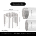Stainless Steel Roof Floor Drain Balcony Drainage Ditch Anti-Blocking Mesh Cover Garden Outdoor Rooftop Gutter Guard Qme 160 tube