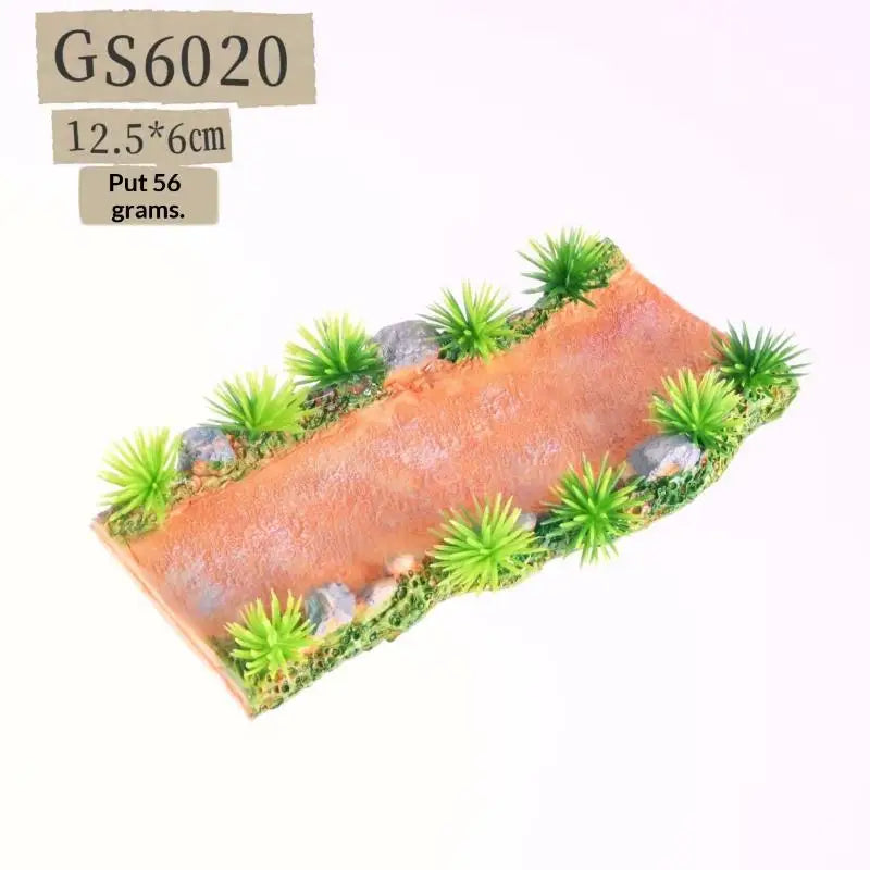 Resin Art Decoration Micro Landscapes Flower Pot Miniature Qme A6