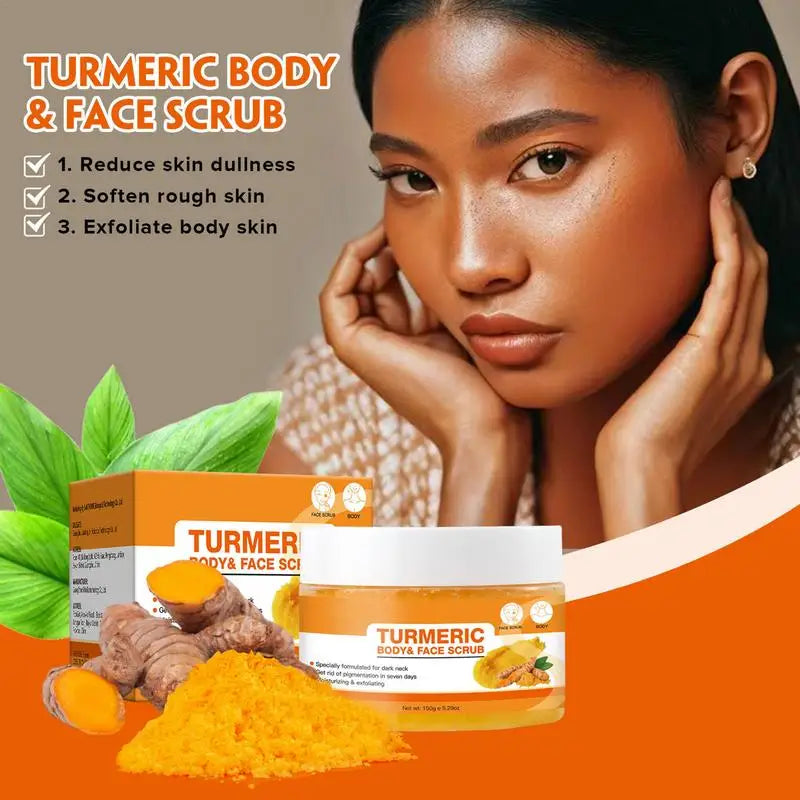 Turmeric Scrub Turmeric Face Whitening Cream Brightening Exfoliating Pore Cleaning Turmeric Face Cream Lightening Exfoliator Qme