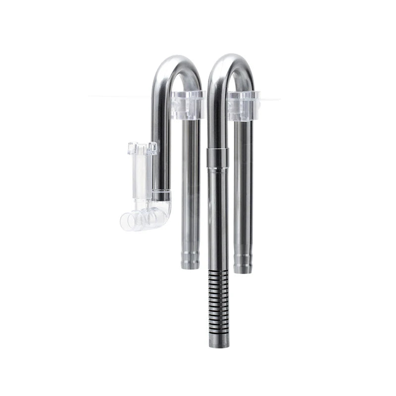 AQUAPRO Stainless Steel Inlet Outlet Skimmer Aquarium Aquatic Plants Pipe Shrimp Hose Holder Fish Tank Filter Accessories Water Qme