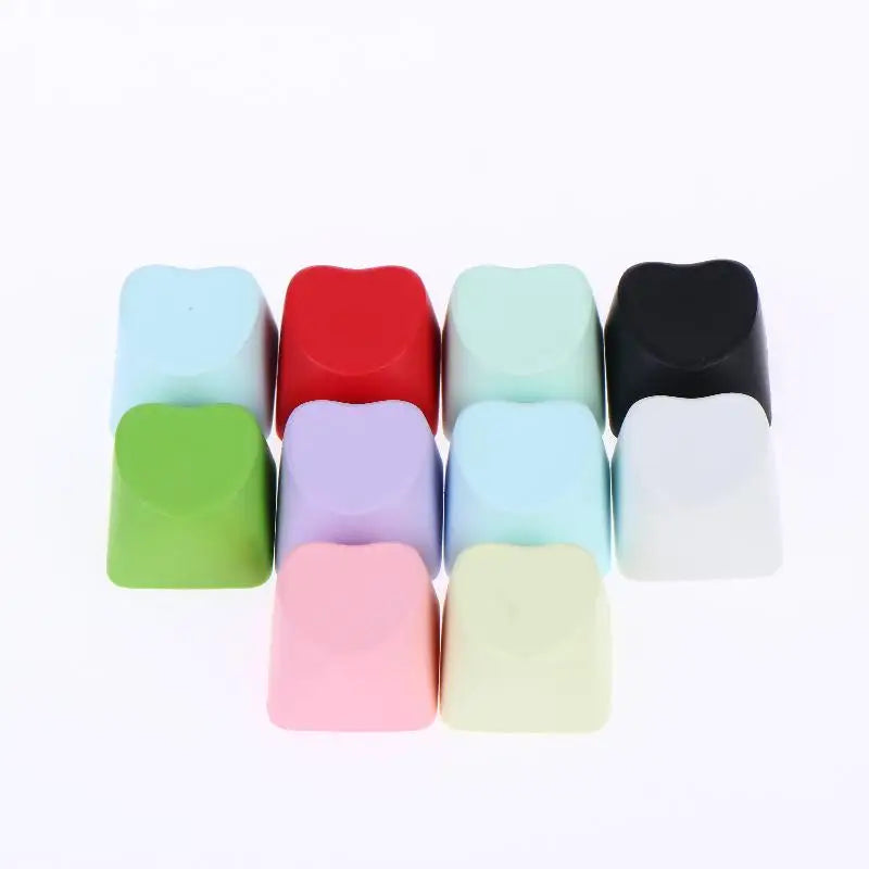 Blank No Engraved Cherry Keycaps Heart Shaped 1U PBT Thickened 10 DIY Qme