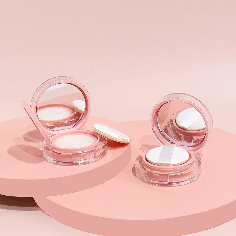 Mini Air Cushion DIY Box Empty Puff Casket Mirror BB Cream Cosmetic Qme