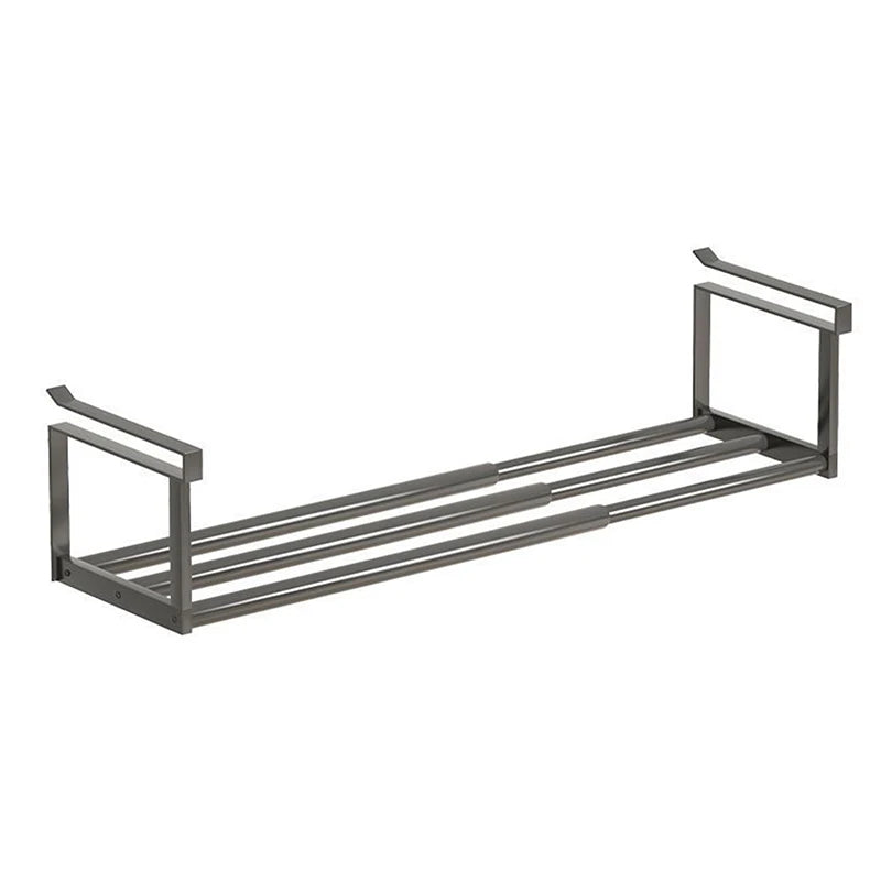 Adjustable Shoe Rack Space-saving Layered Organizer Home Cabinets Qme Black