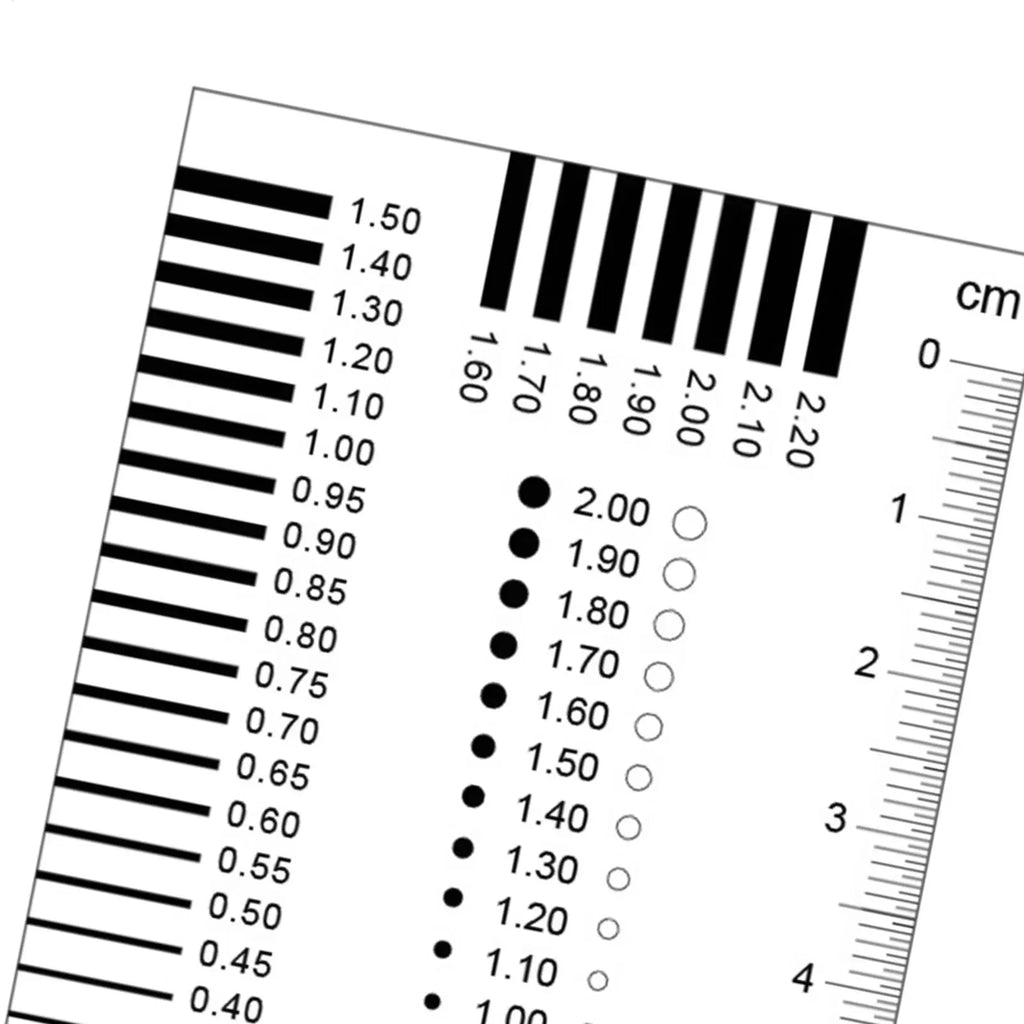 Crack Measurement Tool Precision Defect Detection Cards Width Gauge Qme