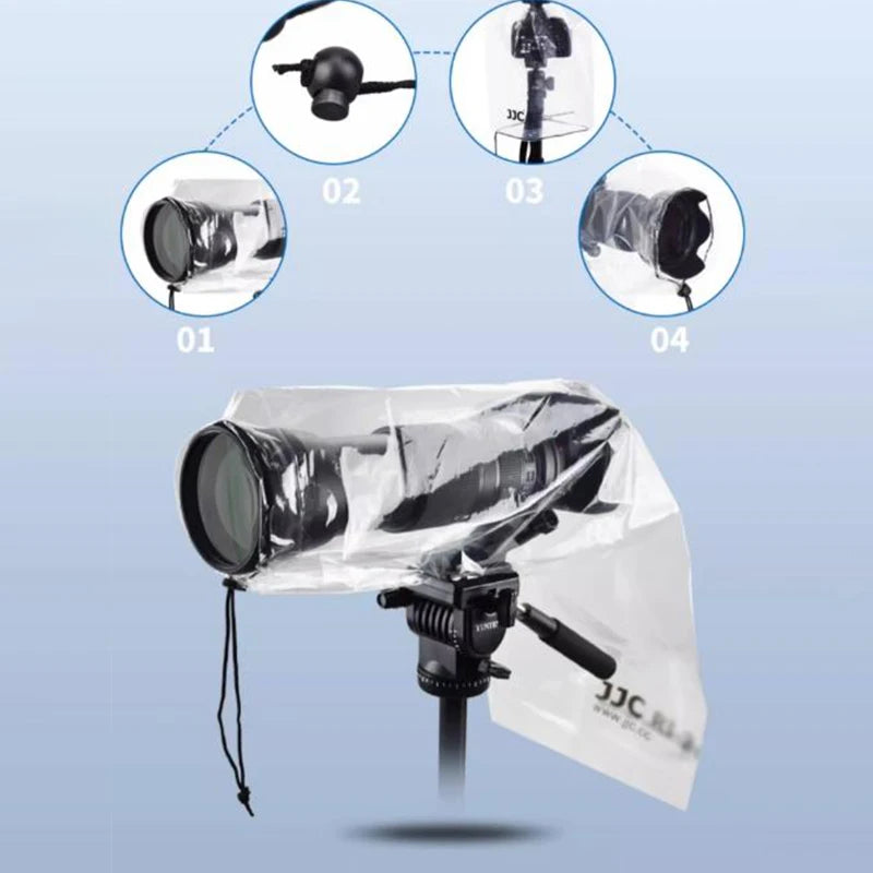 Waterproof Raincoat Camera Rain Cover Case Bag Protector RI-5 RI-6 Qme