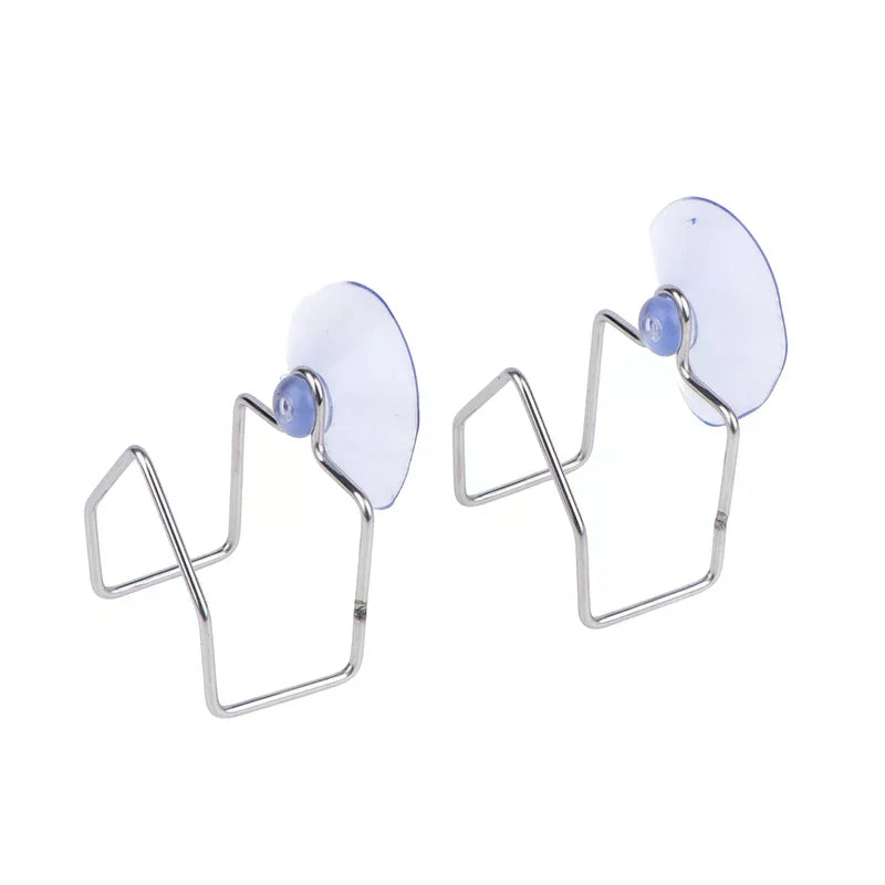 1/2/3Pcs Stainless Steel Drain Rack Suction Cup Cleaning Cloth Shelf Dish Drainer Sponge Holder Sink Kitchen Organizer Qme