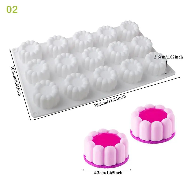 Round Silicone Cake Mold Cylinder Shape Flexible Reusable Baking Tray Qme 2