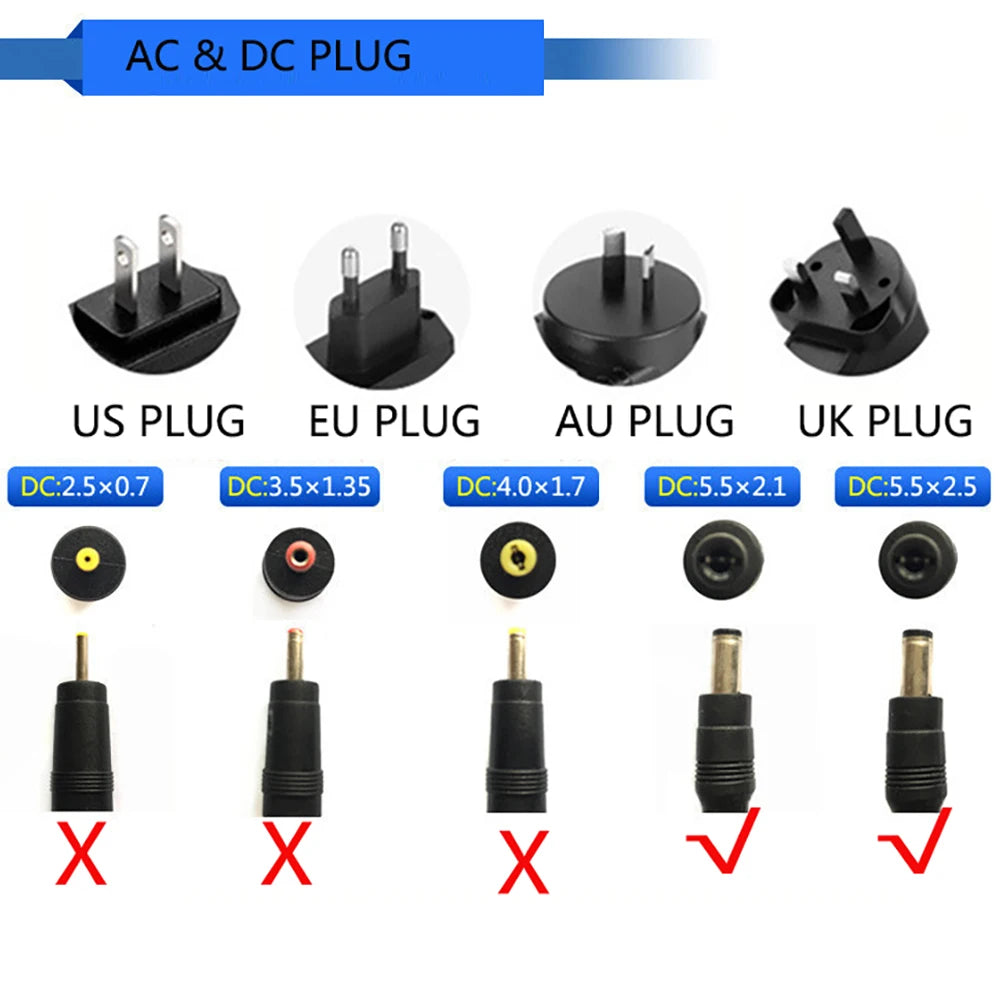 AC Power Adapter DC 26V 1A Fascia Gun Vacuum Cleaner 26V 1000MA DC Regulated Power Cord 5.5*2.1MM Qme
