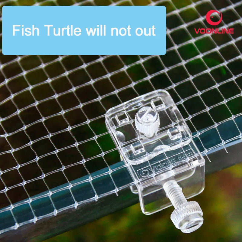 Anti-jumping Net Aquarium Anti Escape Net Cover Fresh Seawater Reef Fish Tank Shrimp Accessories Pet Product Tools Plants Holder Qme