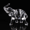 Cute Crystal Elephant Statue Mini Animal Baby Ornaments Handicraft Qme Transparent