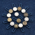 Random style pants - waist expansion gadget for jeans. Elastic waistband adjustment button that can be adjusted by pulling. Qme 5pcs