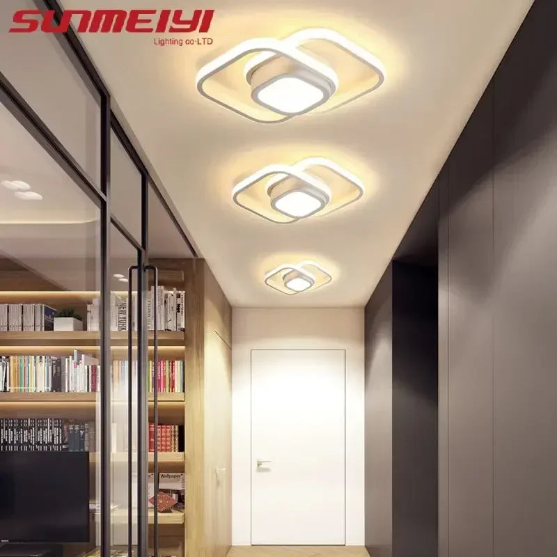 LED Corridor Light Minimalist Modern Small Light Living Room Bedroom Balcony Foyer Light Wardrobe Nordic Creative Ceiling Light Qme