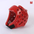 Head Protection Taekwondo Helmet Gear Portable S M L Kickboxing PU Qme M Red