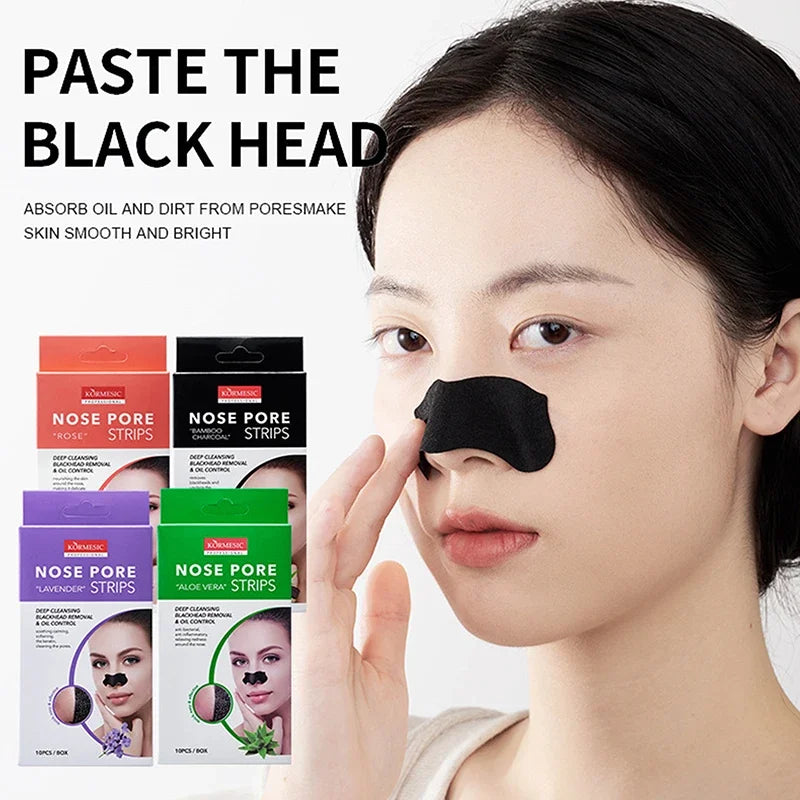 Bamboo Charcoal Blackhead Removal Nose Mask Deep Cleaning Pore Acne Qme
