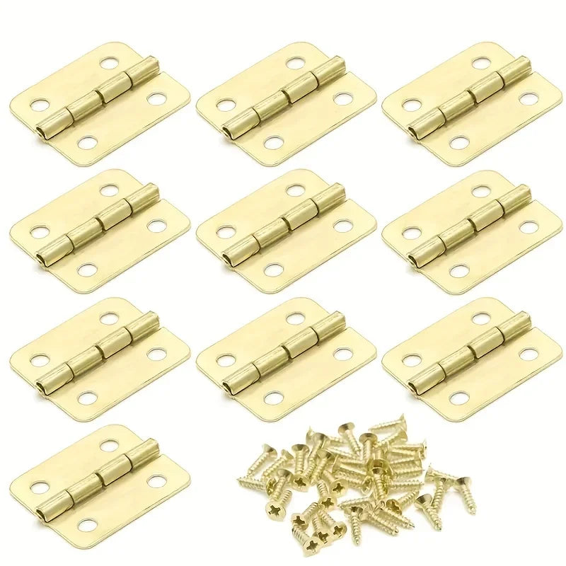 Mini hinge - Mini retro decorative hinge, suitable for handicrafts, wooden boxes, jewelry cases, cabinets and DIY accessories. Qme