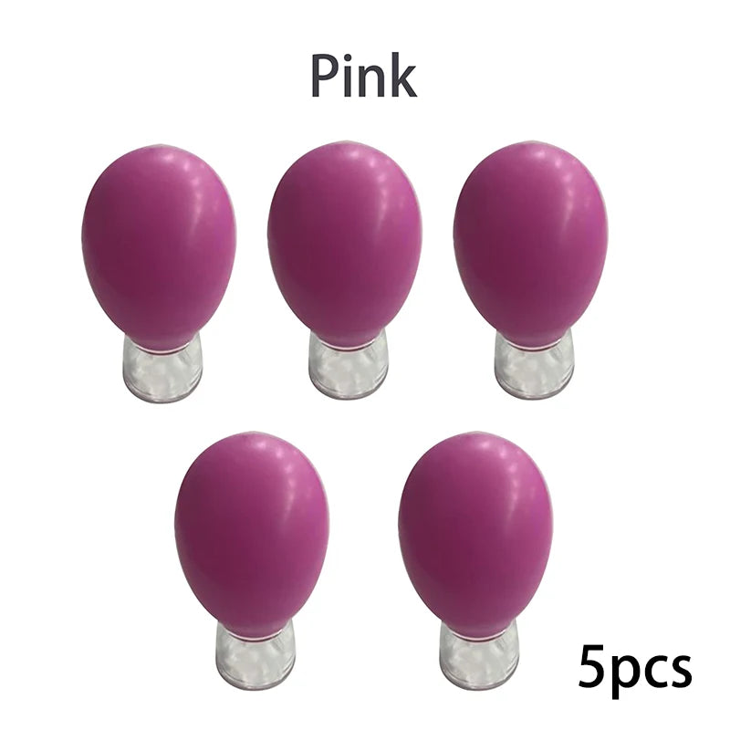 1 Natural Silicone Cupping Massage Cup Body Fac Neck Eye Vacuum Tank Qme Pink SET
