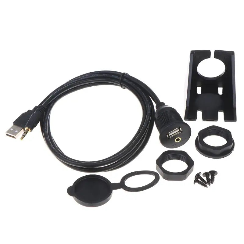 Flush Mount Panel Extension Cable Male Female Waterproof UV Resistant Qme