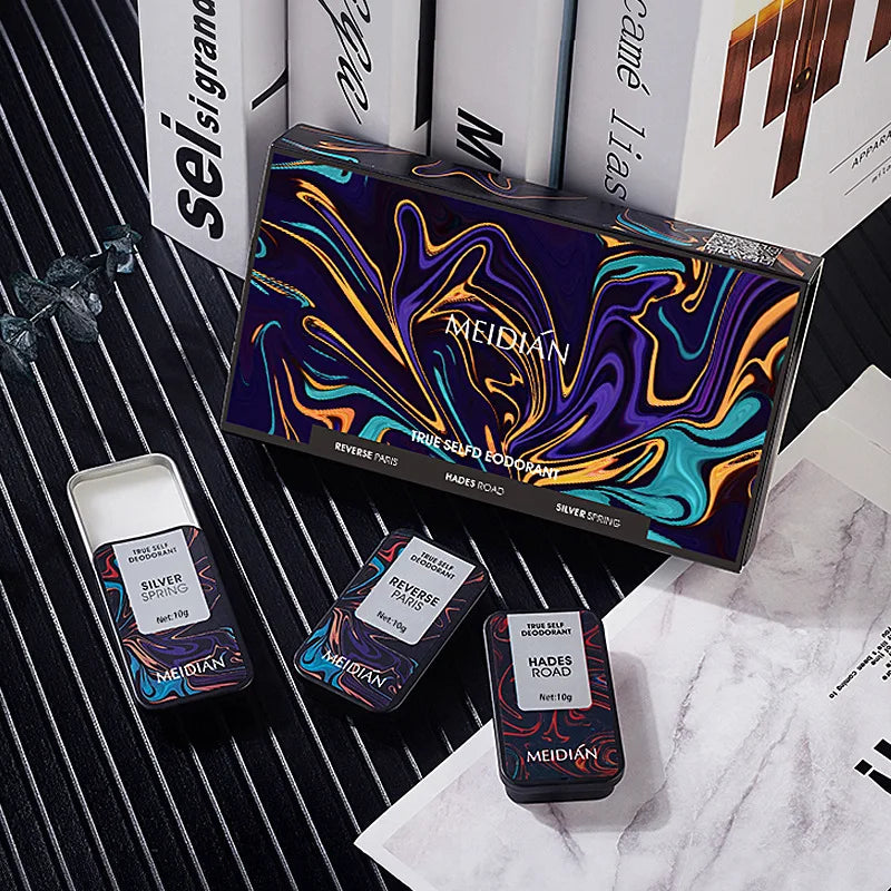 3-Piece Men's Fragrance Woody Notes Fresh Elegant Long-lasting Effect Qme 3pcs