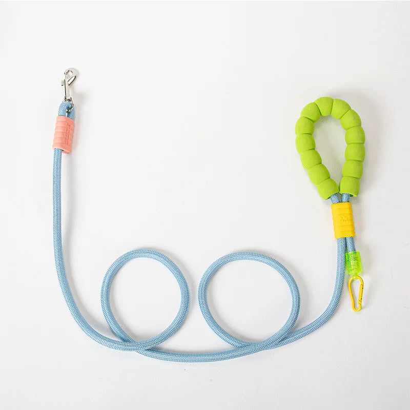 B Cross Body Wearable Dog Leash Cloud Foam Cotton Handle P Leash For Dog Walking Outdoors Qme Blue foam traction XS（old）