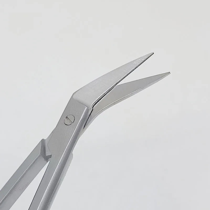 Stainless Steel Vascular Scissors 45 Angle Pointed Long Qme