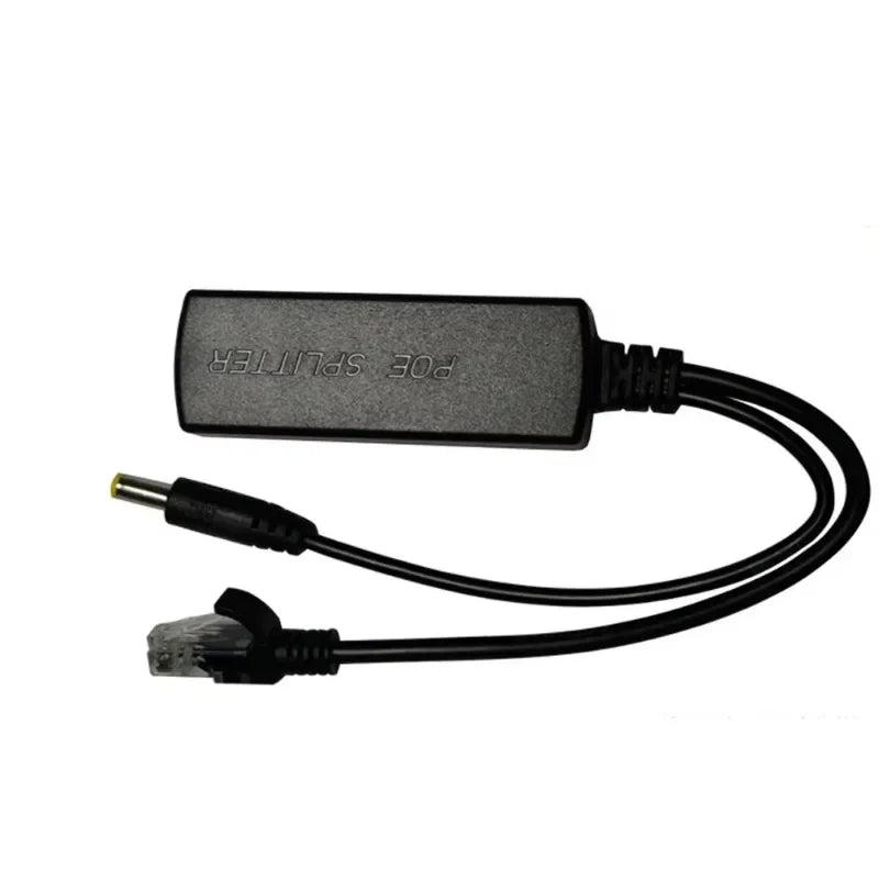 2pcs 48V To 12V PoE Splitter Anti-interference 15W POE Adapter Cable Power Supply Module DC5.5*2.1mm Connector for IP Camera Qme