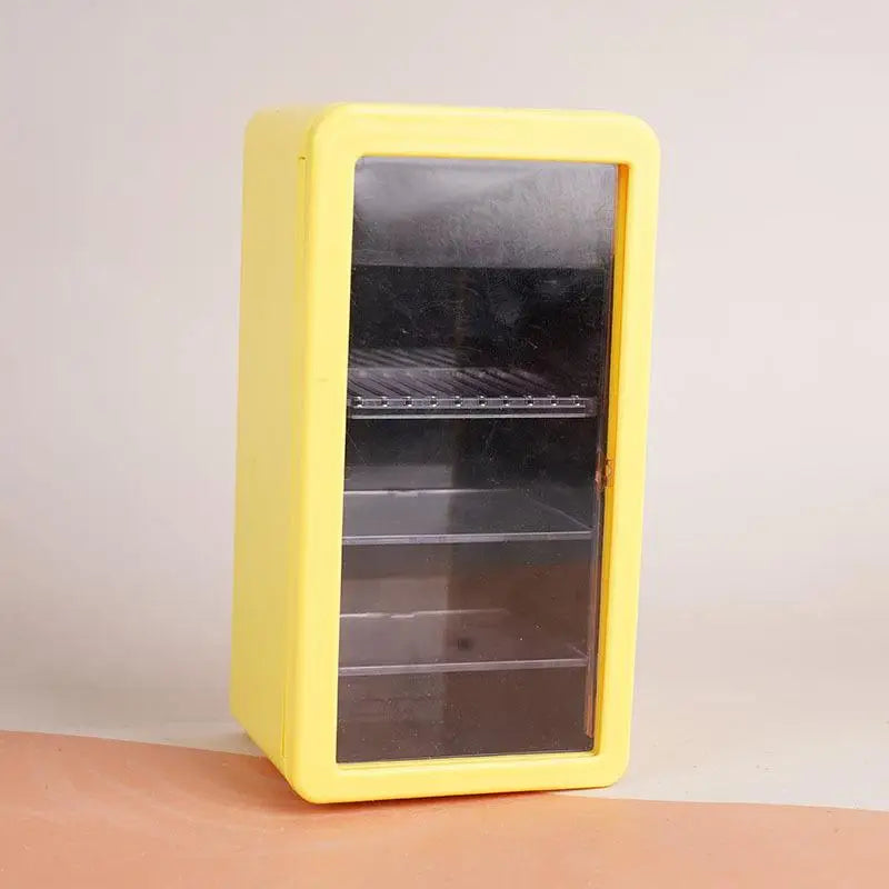 1 12 Dollhouse Miniatures Refrigerator Canned Drink Beverage Cabinet Qme A2