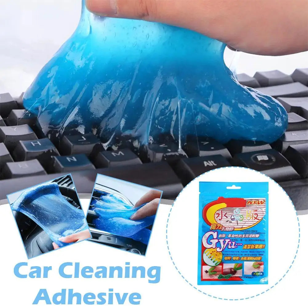Car Cleaning Gel Slime Magic Mud Automobile Air Vent Computer Keyboard Dirt Dust Remover Gel Car Wash Interior Cleaning Tool Qme