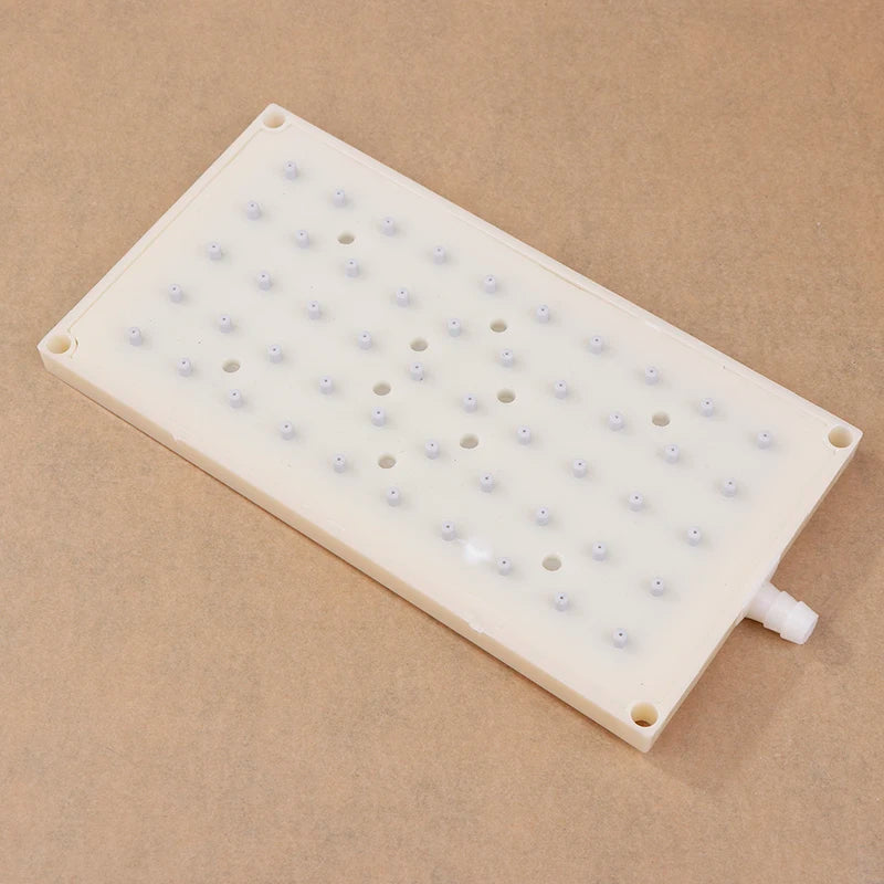 1PC ABS 22X10.9cm Rectangular Shower 10mm Intubation Type Interface Shower Head 5 * 10 Hole Top Spray Shower Head Accessories. Qme