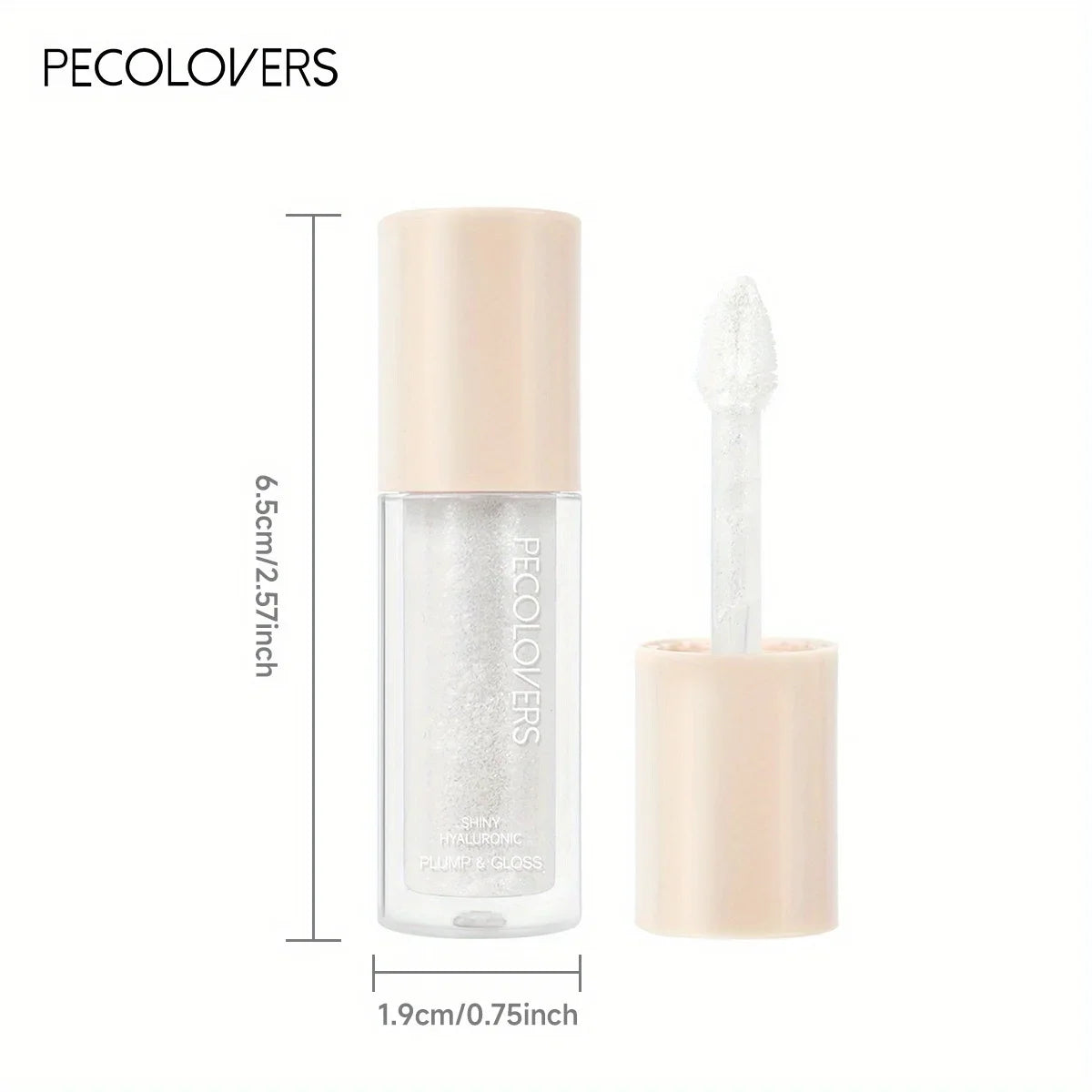 Moisturizing Lip Lacquer Sparkling Gel Gloss Shiny Glittery Glass Qme