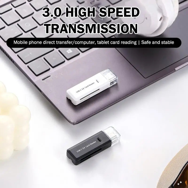 2-in-1 Multi Functional C 3 0 Card Reader TF Memory USB Flash Drive Qme