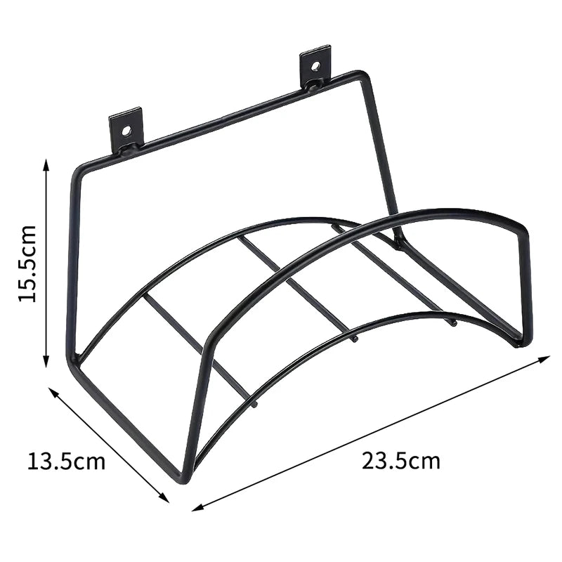^Garden Wall-Mounted Water Pipe And Hose Storage Rack Metal Hose Bracket Fixed Installation Carbon Steel Water Pipe Rack Qme