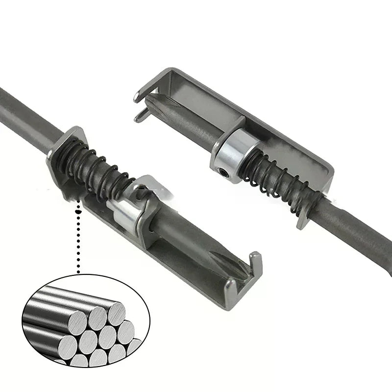 Spring-Loaded Screw Holder Bit Wear Resist Anti-Drop Screwdriver Bit Universal Screw Retaining Tool For Electricians Mechanics Qme
