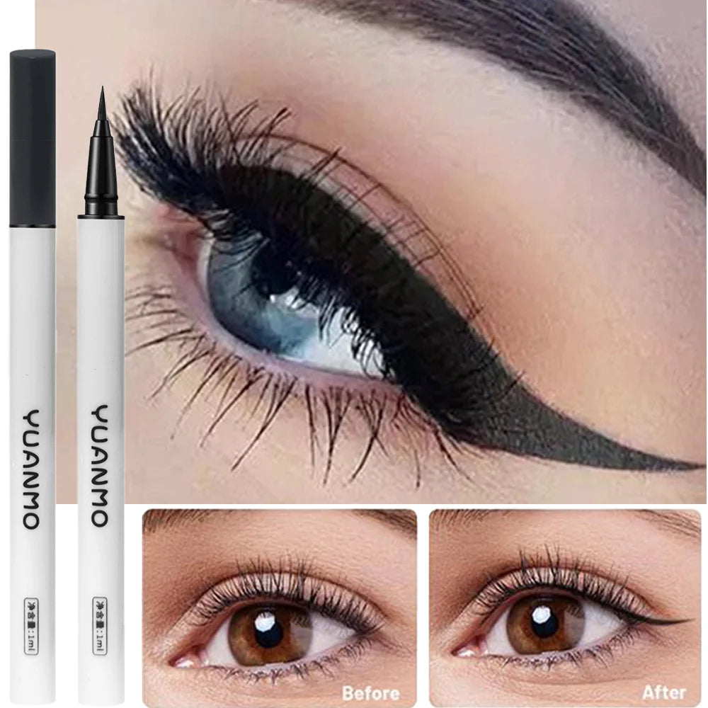 Ultra-fine Brown Liquid Eyeliner Waterproof Sweatproof Quick-dry Qme
