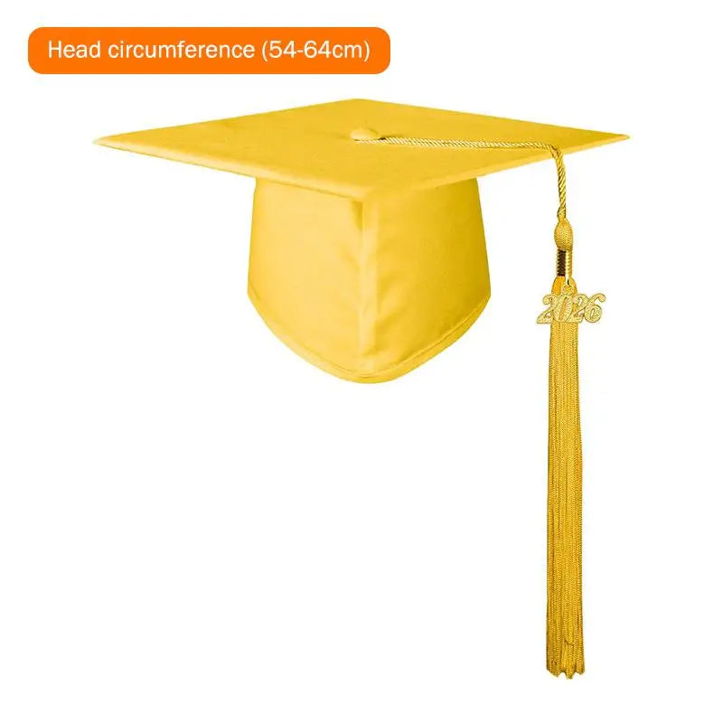 2026 Graduation Cap Headwear With Tassel For High School & Bachelor Degree Cap Unisex Graduation Dress Ceremony Hat Master Qme A10