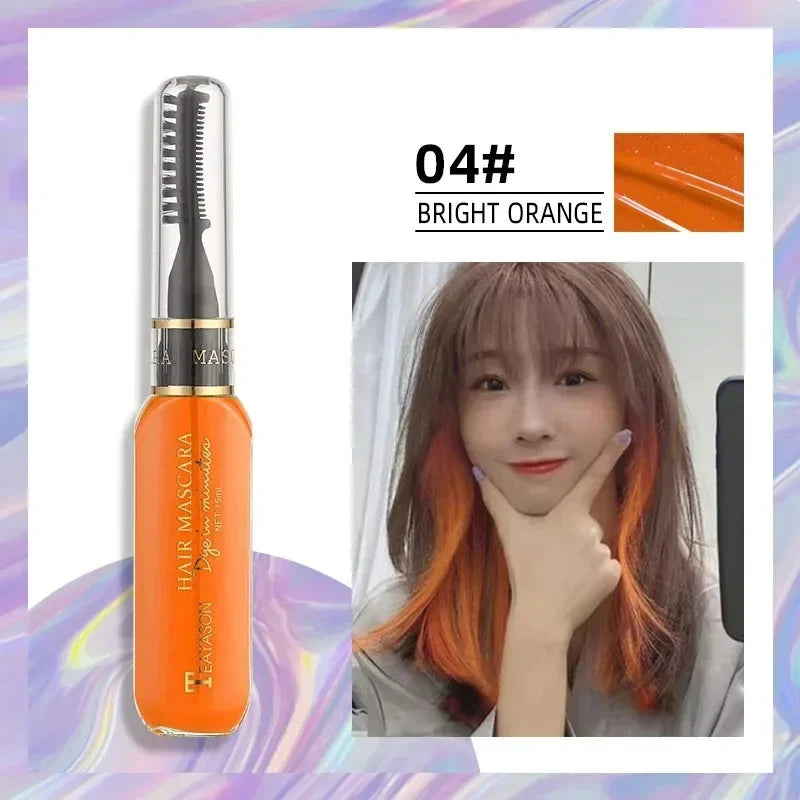 One-off Temporary Hair Coloring Disposable Hair Coloured Chalk Wax for Hair Cover Fashion Design Washable Non-toxic Beauty Tools Qme B-04