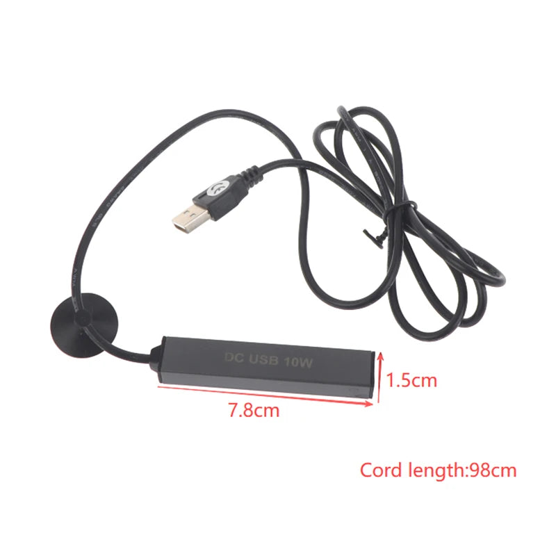 Regulator Thermostat Heater 5 10W USB Mini Aquarium Heating Rod Small Qme
