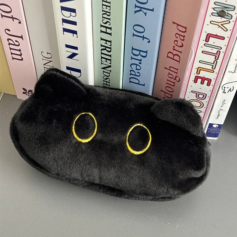 Large Capacity Multifunctional Pencil Case Cartoon Cat Stationery Bag Qme