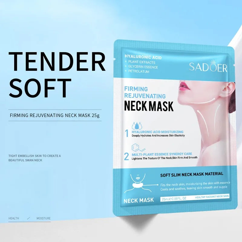 Goat Milk Hyaluronic Acid Neck Mask Collagen Firming Masks Nourishing Qme