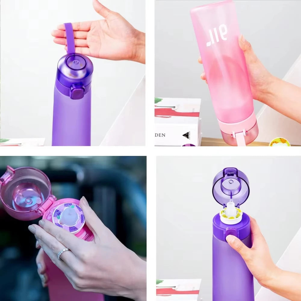 Portable Sports Traw Water Bottle Equipped 0 Sugar Calorie Random Qme