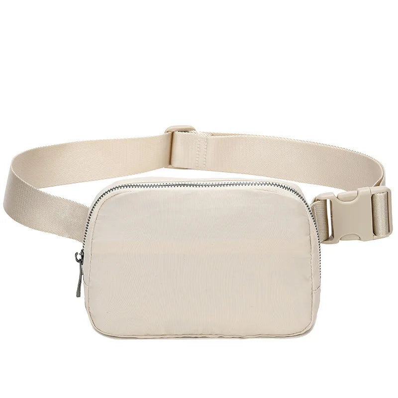 Waist Bag Running Sports Phone Holder Multifunctional Chest Qme Khaki