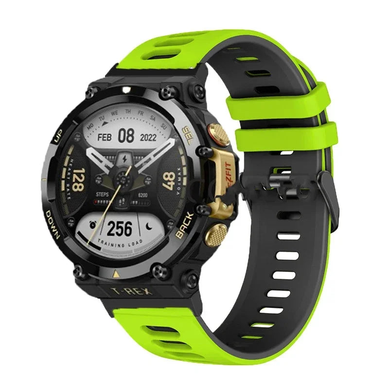 Soft Silicone Strap For Huami Amazfit T-Rex 3 Smart Watch Band Sports Bracelet For Xiaomi Amazfit T-Rex/T-Rex2 Correa Wristband Qme