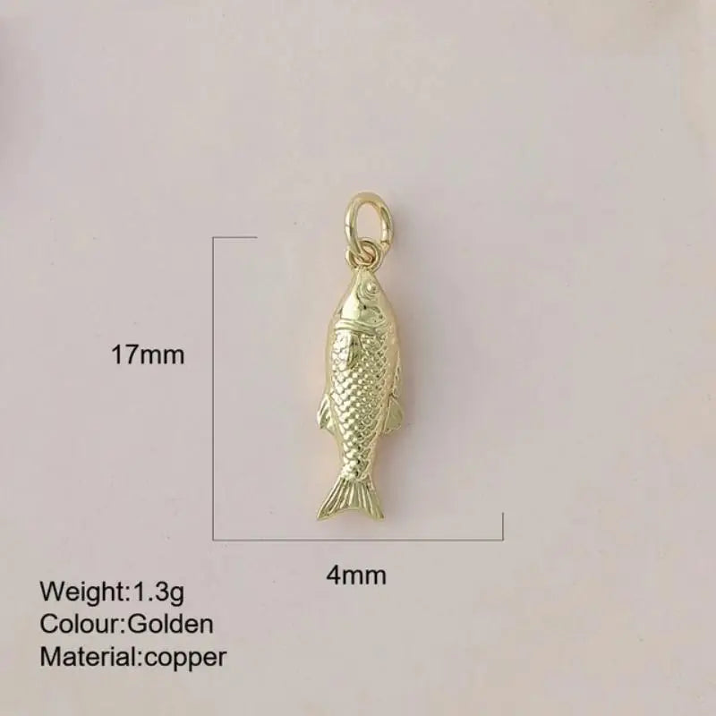 Fashion Cute Colored Enamel Fish Charms For Jewelry Making Supplies Bohemian Animal DIY Earring Bracelet Necklace Accessories Qme A22