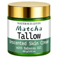 Natural Matcha Tallow Cream with Babassu Oil, Unscented Moisturizing & Firming Skin Care Qme green 100g